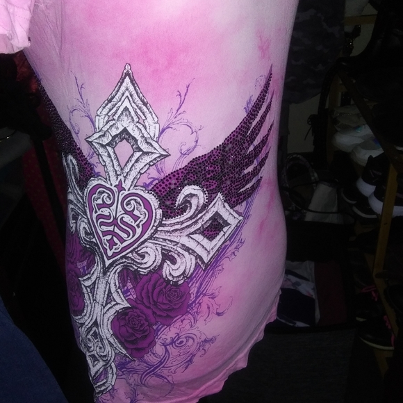 Sinful bling t-shirt, szXL, EUC - Picture 4 of 6